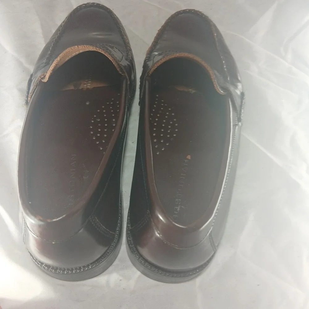 Bostonian Mens Brown Leather Penny Loafers Dress Shoes Size 8M‎